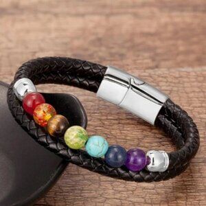 Braided Leather Bracelet For Men